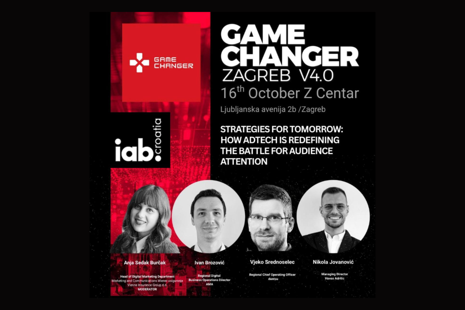 Strategies for tomorrow: How Adtech is redefining the battle for audience attention by IAB Croatia stiže na pozornicu Game Changer Zagreb