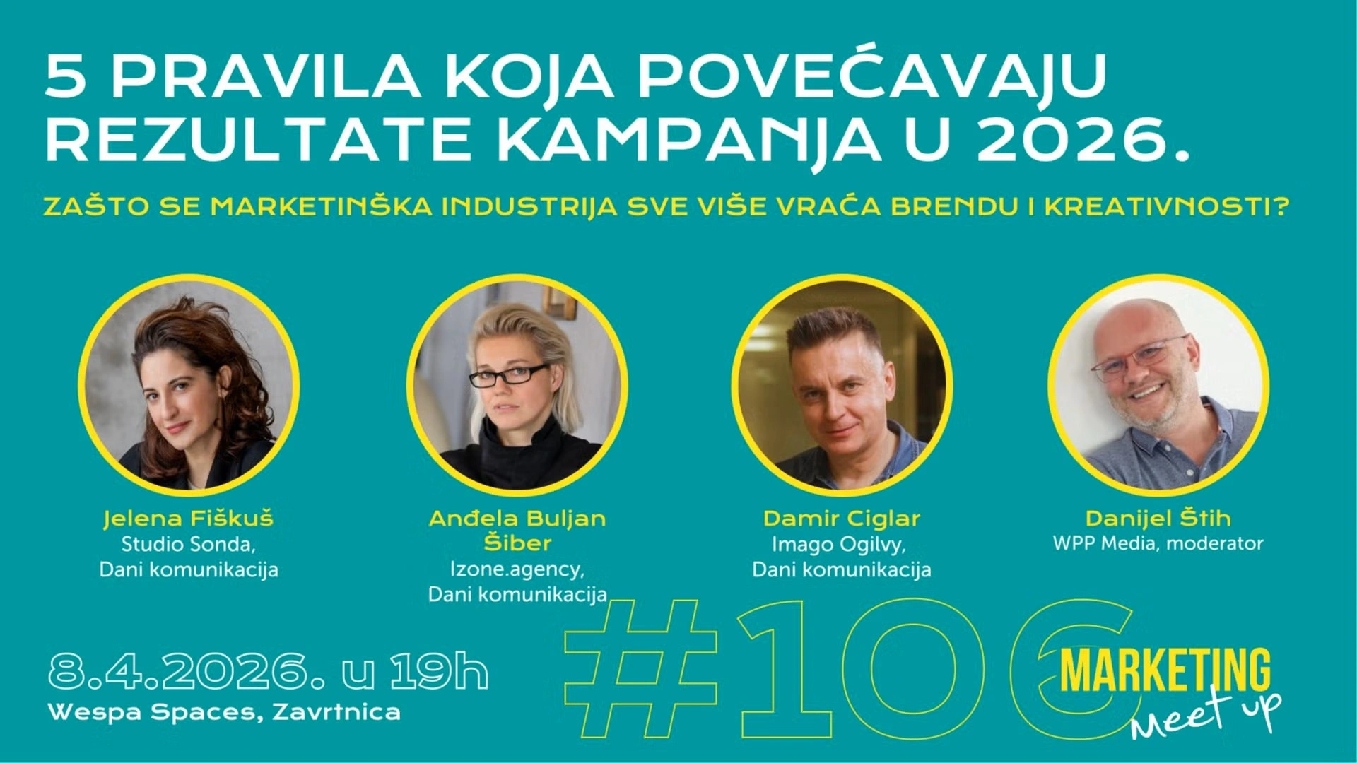 Marketing Meet Up i Dani komunikacija donose panel 