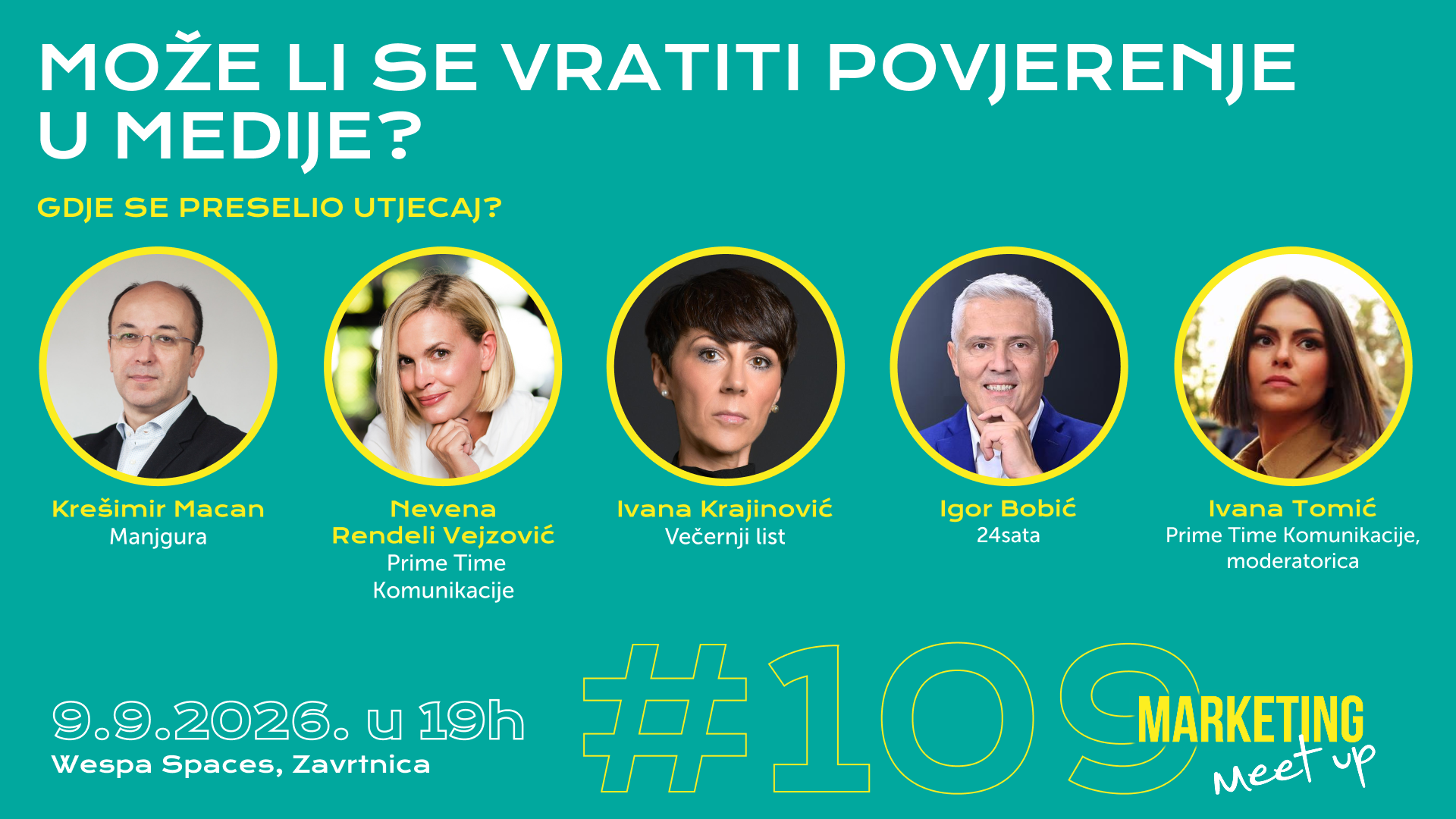 Može li se vratiti povjerenje u medije? Marketing Meet Up otvara novu sezonu panel-raspravom