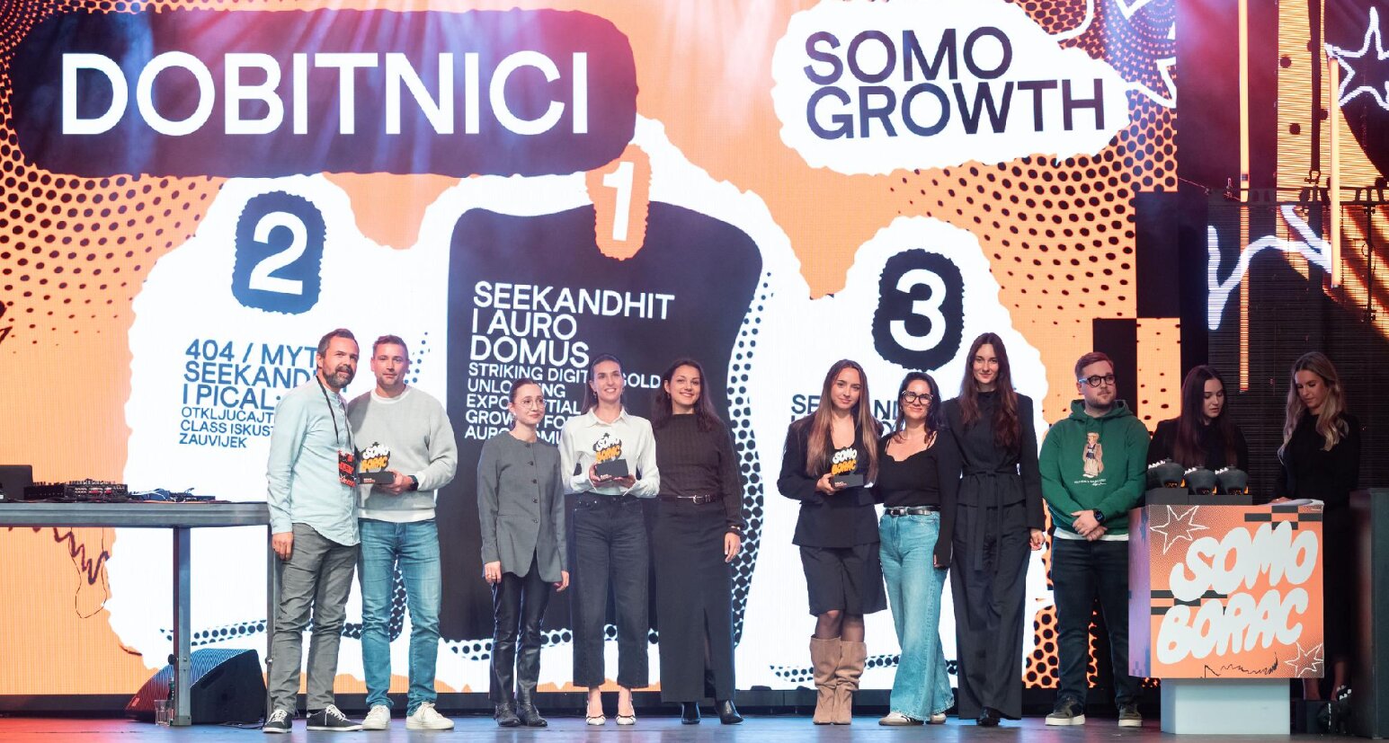 SeekandHit zauzeo sva tri mjesta u kategoriji SoMo Growth na natjecanju SoMo Borac 2026